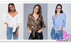 2019 İlkbahar Modası Bağlamalı Gömlek Modelleri