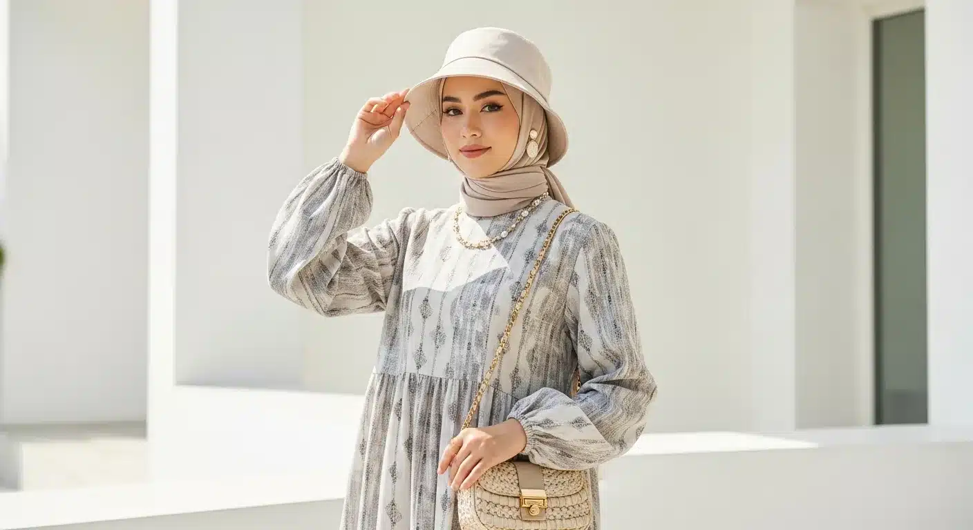 Bucket hat tesettür kombin yaz 2026